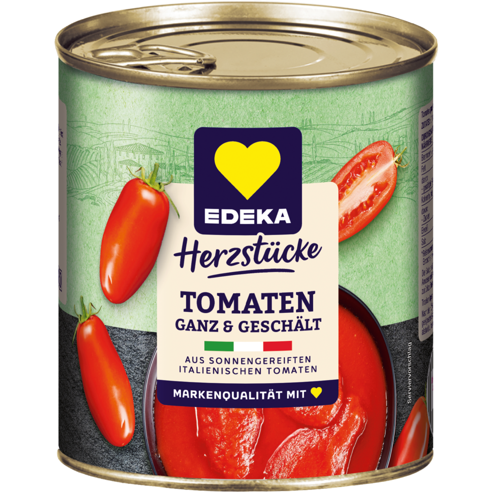 EDEKA Herzstücke Tomaten ganz und geschält in Tomatensaft 800g
