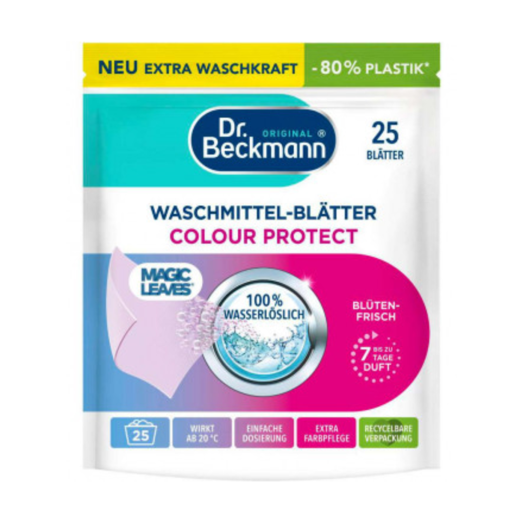 Dr.Beckmann Magic Leaves Color Protect Waschmittelblätter Blütenfrisch 25ST 100g