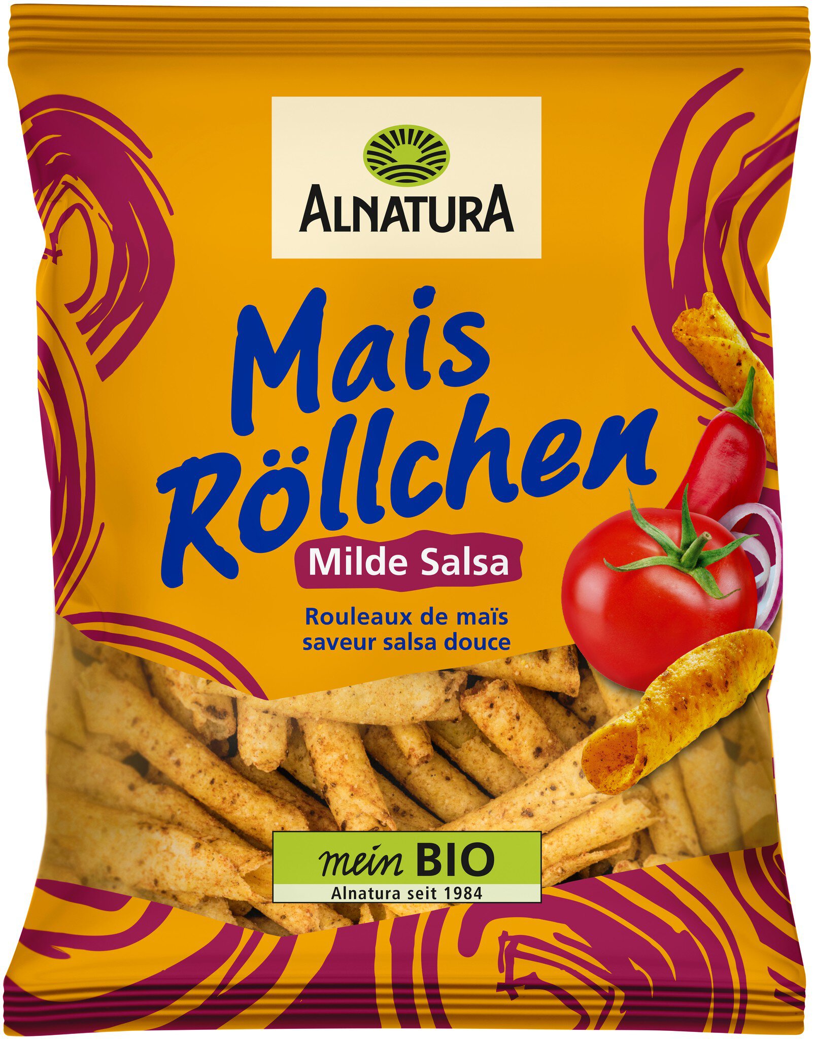 Bio Alnatura Mais Röllchen milde Salsa 125g