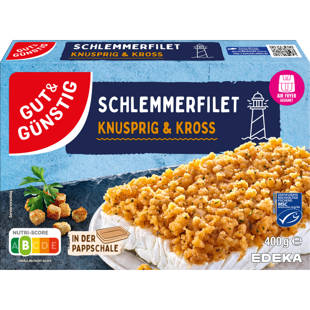 MSC GUT&GÜNSTIG Schlemmerfilet knusprig kross 400g