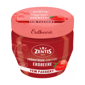 Zentis Frühstücks-Konfitüre fein passiert Erdbeere 230g
