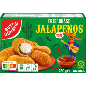 GUT&GÜNSTIG Frischkäse Jalapenos 250g