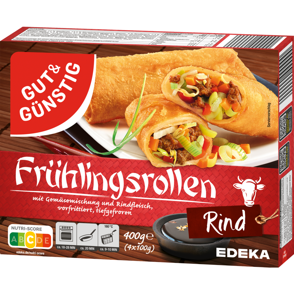GUT&GÜNSTIG Frühlingsrollen Rind 400g