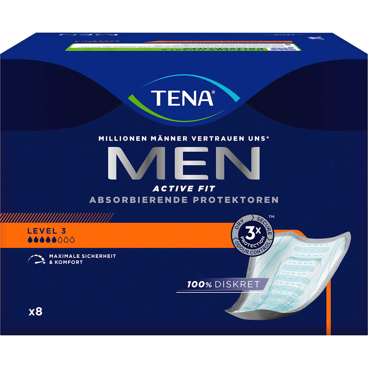Tena Men Einlagen Active Fit Level 3 8ST