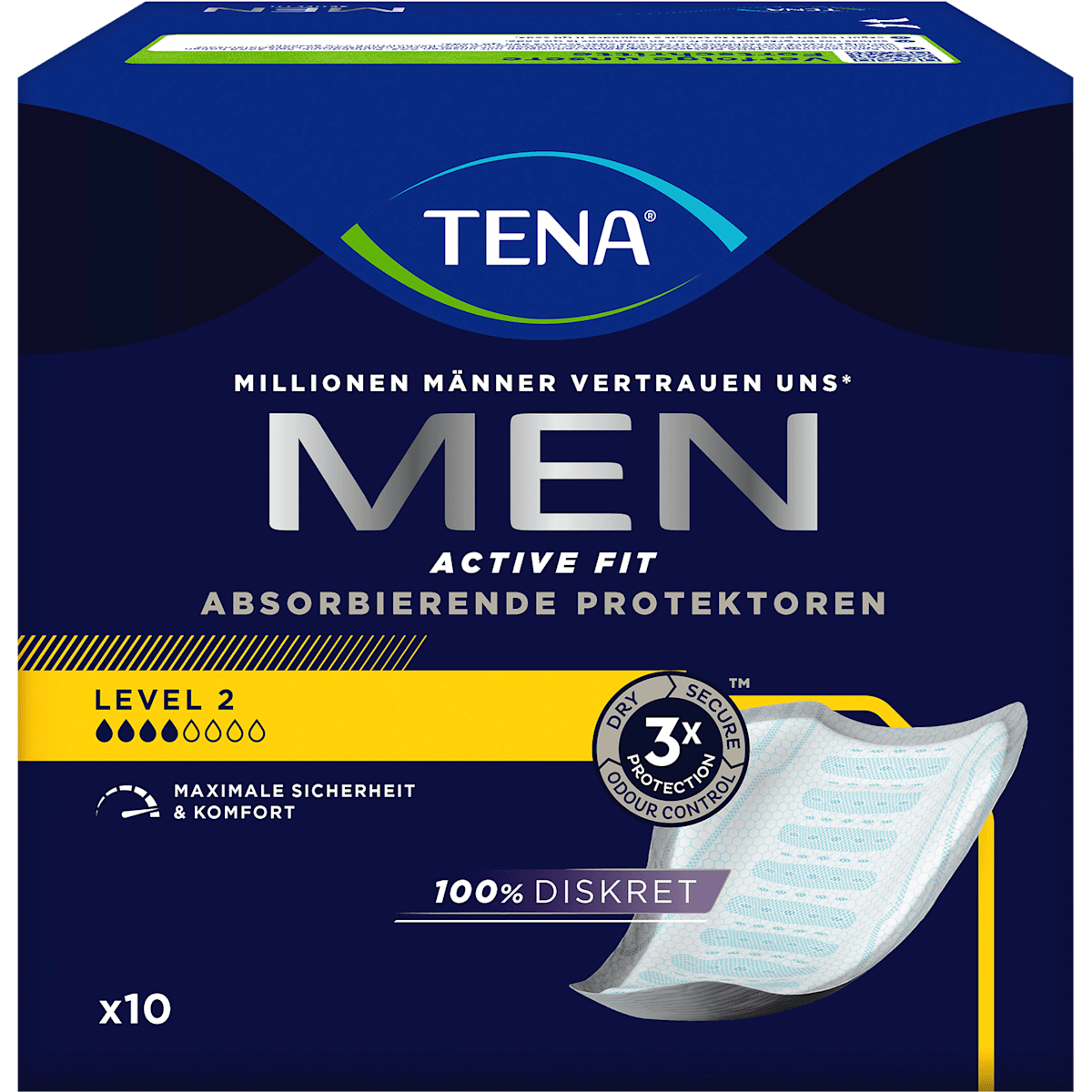 Tena Men Einlagen Active Fit Level 2 10ST