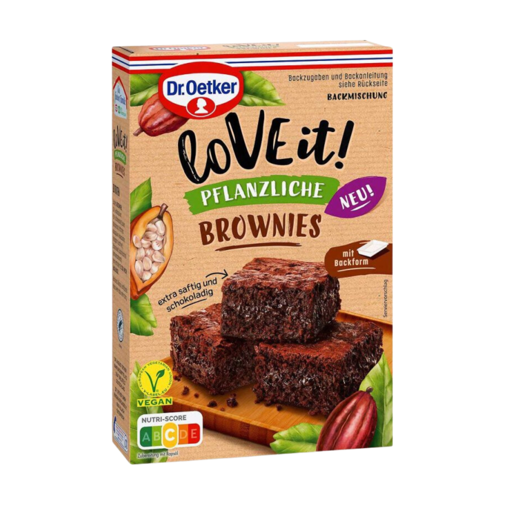 Dr.Oetker LoVE it! Pflanzliche Brownies 480g