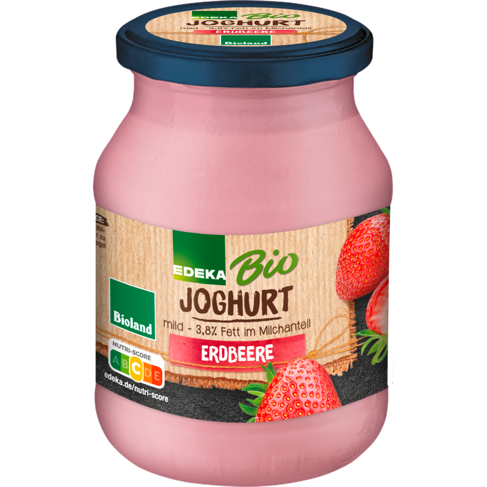 Bio EDEKA йогурт клубника 3,8% 500g MW