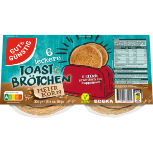 GUT&GÜNSTIG Mehrkorntoastbrötchen 6ST 335g