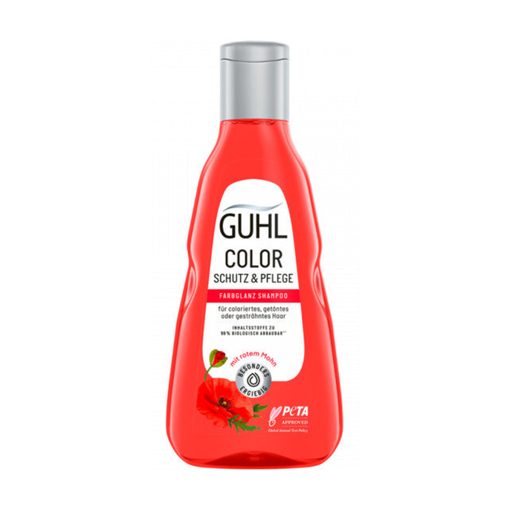 Guhl Farbglanz Shampoo Color Schutz&Pflege für coloriertes,getöntes oder gesträhntes Haar 250ml