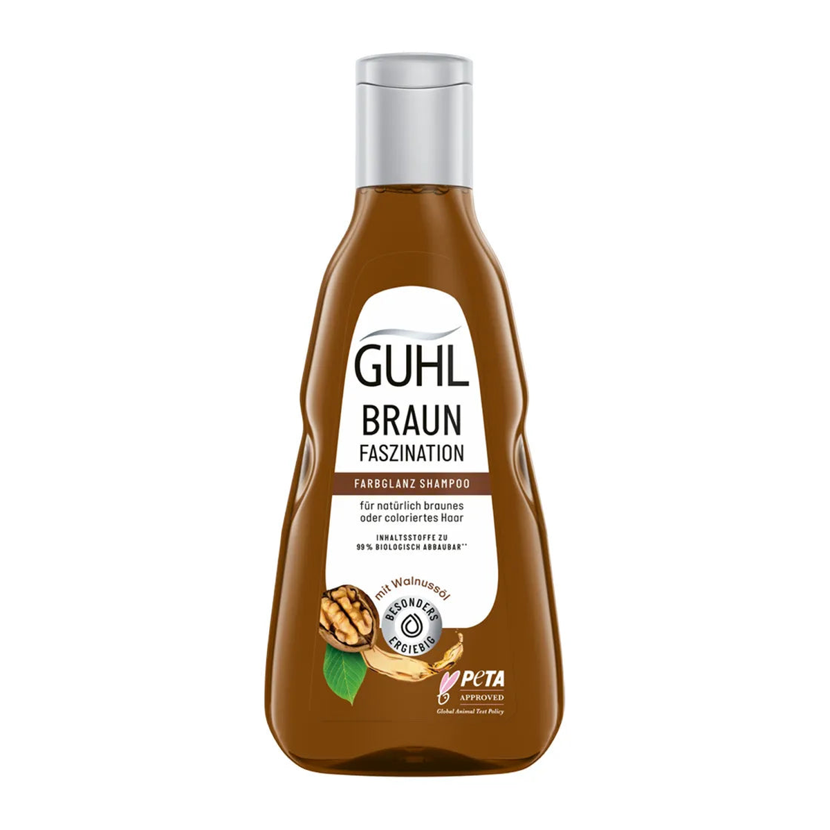 Guhl Farbglanz Shampoo Braun Faszination für natürliches braunes oder coloriertes Haar 250ml