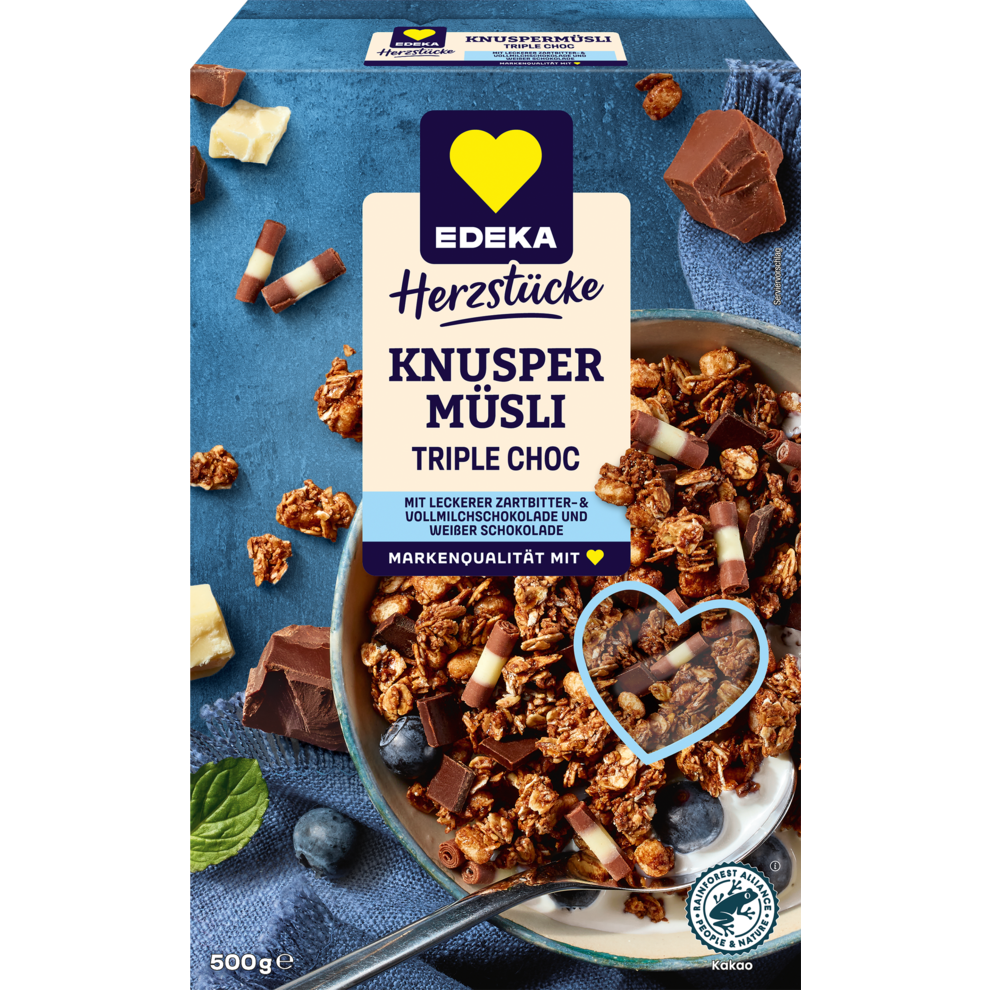 EDEKA Herzstücke хрустящий тройной чок мюсли 500g