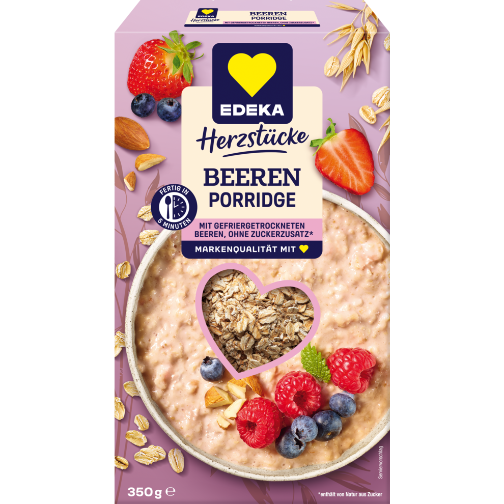 EDEKA Herzstücke Porridge Beere 350g