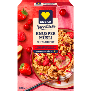 EDEKA Herzstücke Knusper Müsli Multifrucht 500g