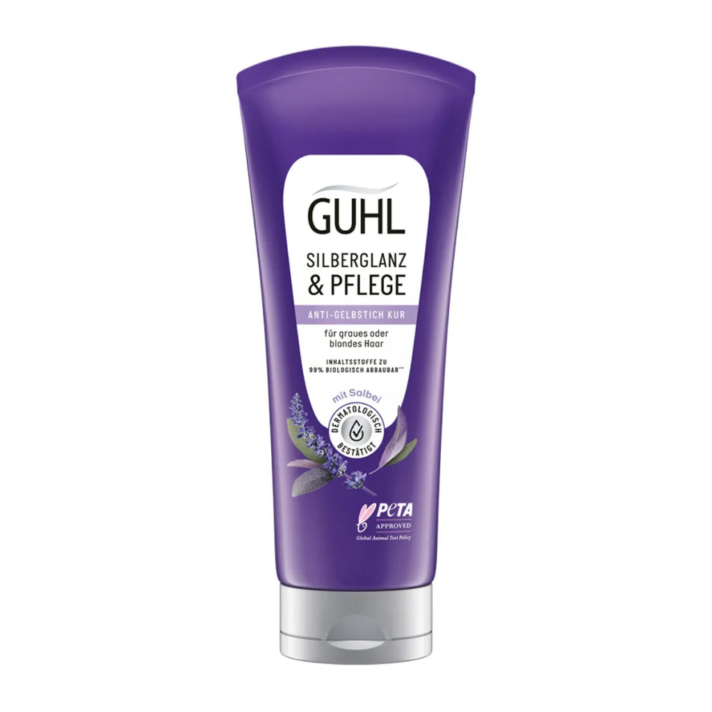 Guhl Anti-Gelbstich Kur Silberglanz&Pflege für graues oder blondes Haar 200ml