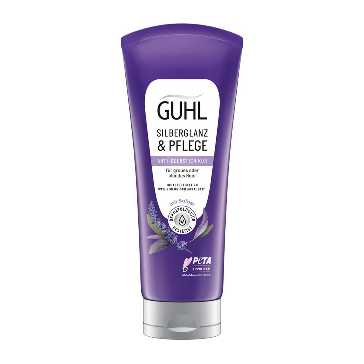 Guhl Anti-Gelbstich Kur Silberglanz&Pflege für graues oder blondes Haar 200ml