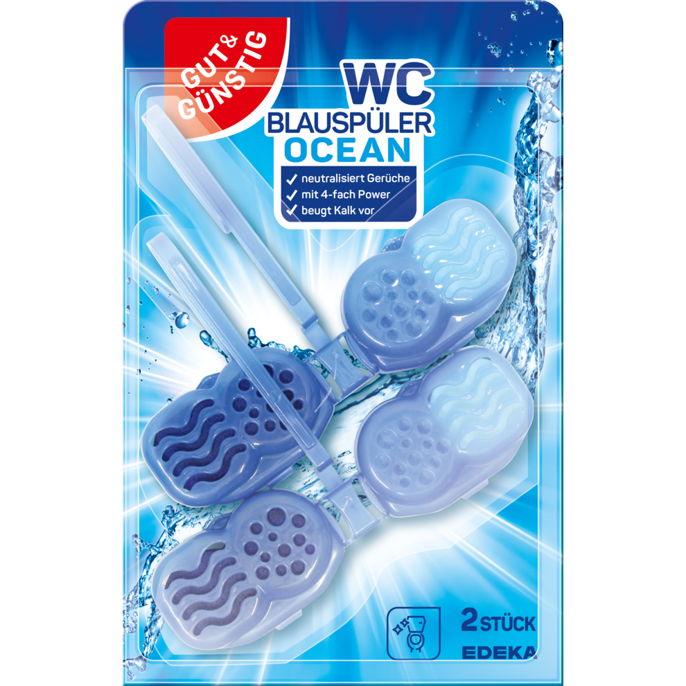 GUT&GÜNSTIG Blauspüler Flex Ocean 2x48g