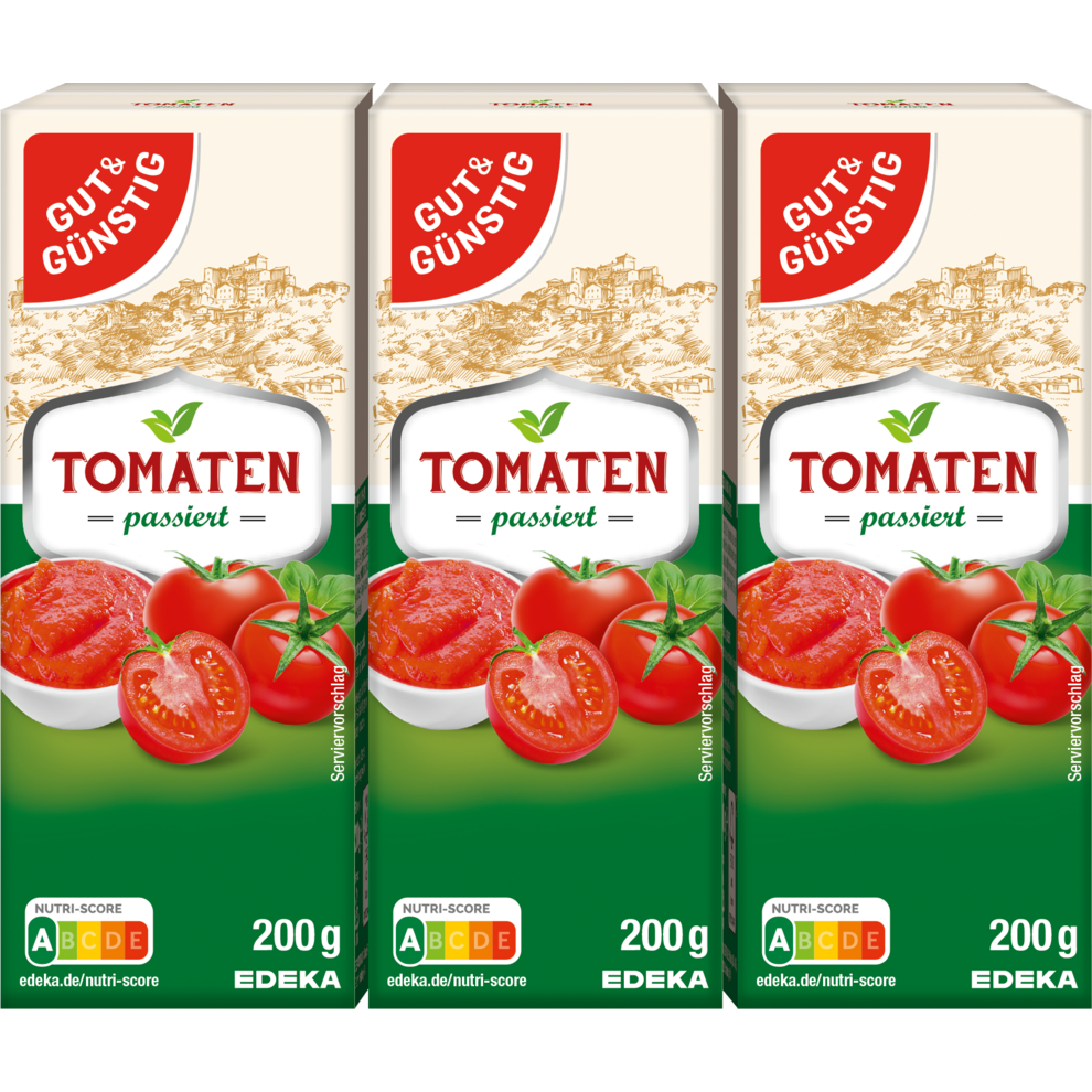 GUT&GÜNSTIG Passierte Tomaten 3x200g