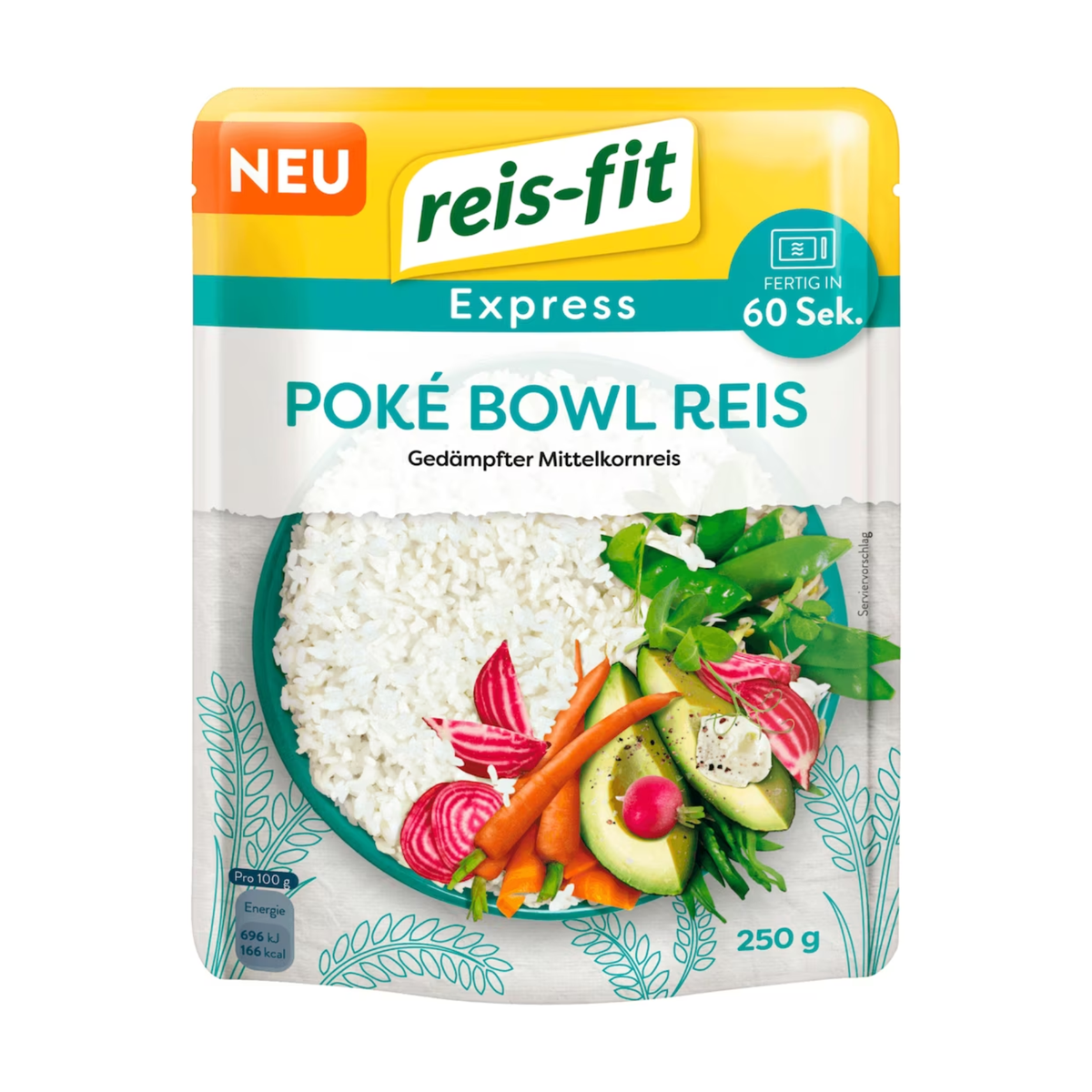 Reis-fit Express Poke Bowl Reis 250g