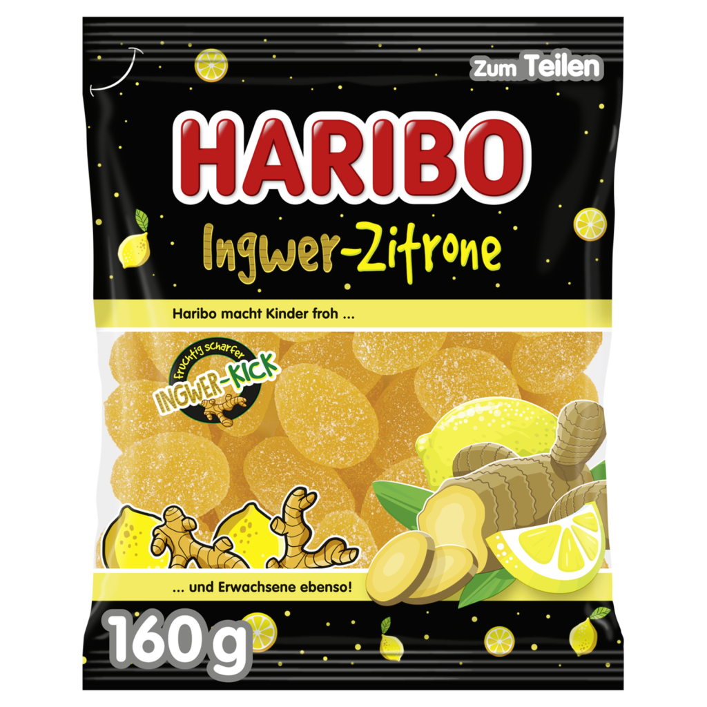 Haribo Имбирь лимон 160g