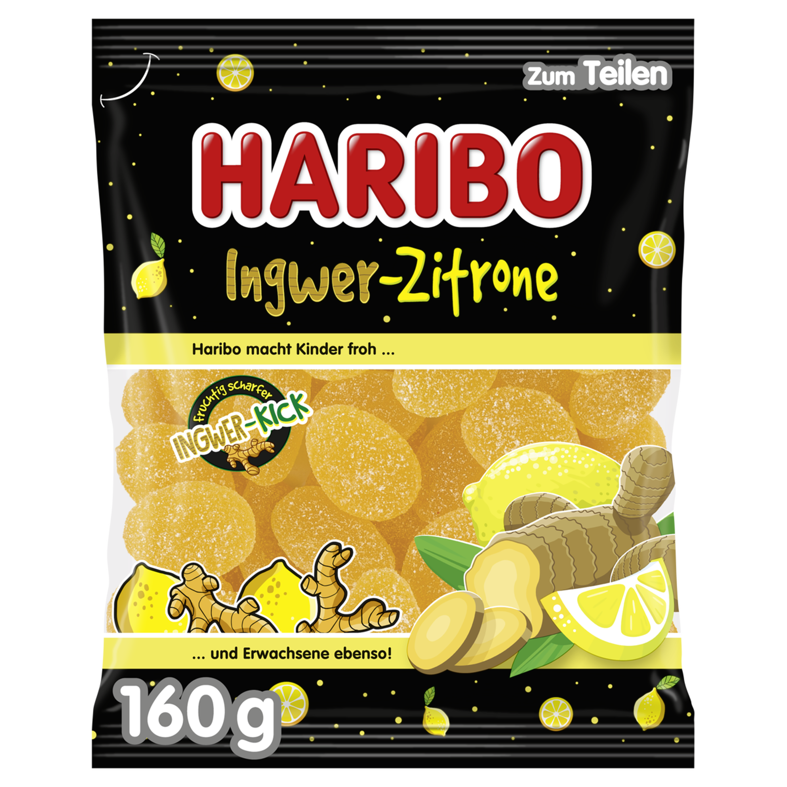 Haribo Имбирь лимон 160g