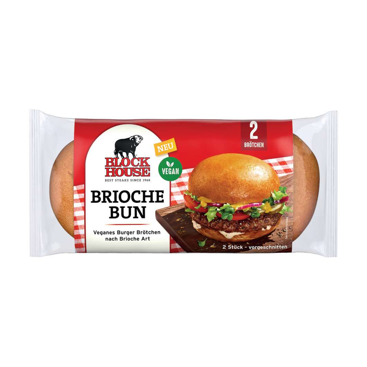 Block House vegan Brioche Bun 2x80g