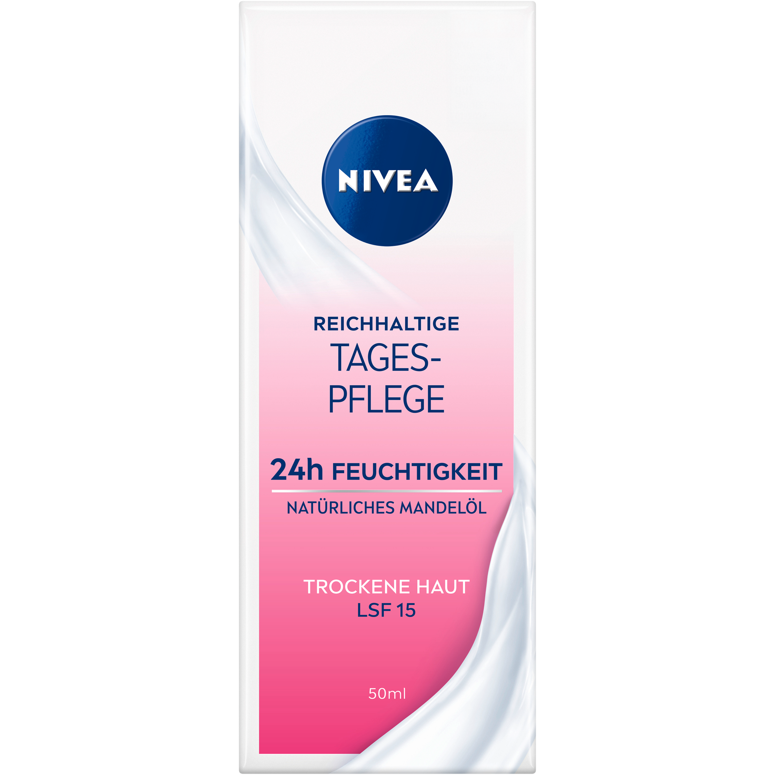 Nivea reichhaltige Tagespflege 24h Feuchtigkeit trockene Haut LSF15 50ml