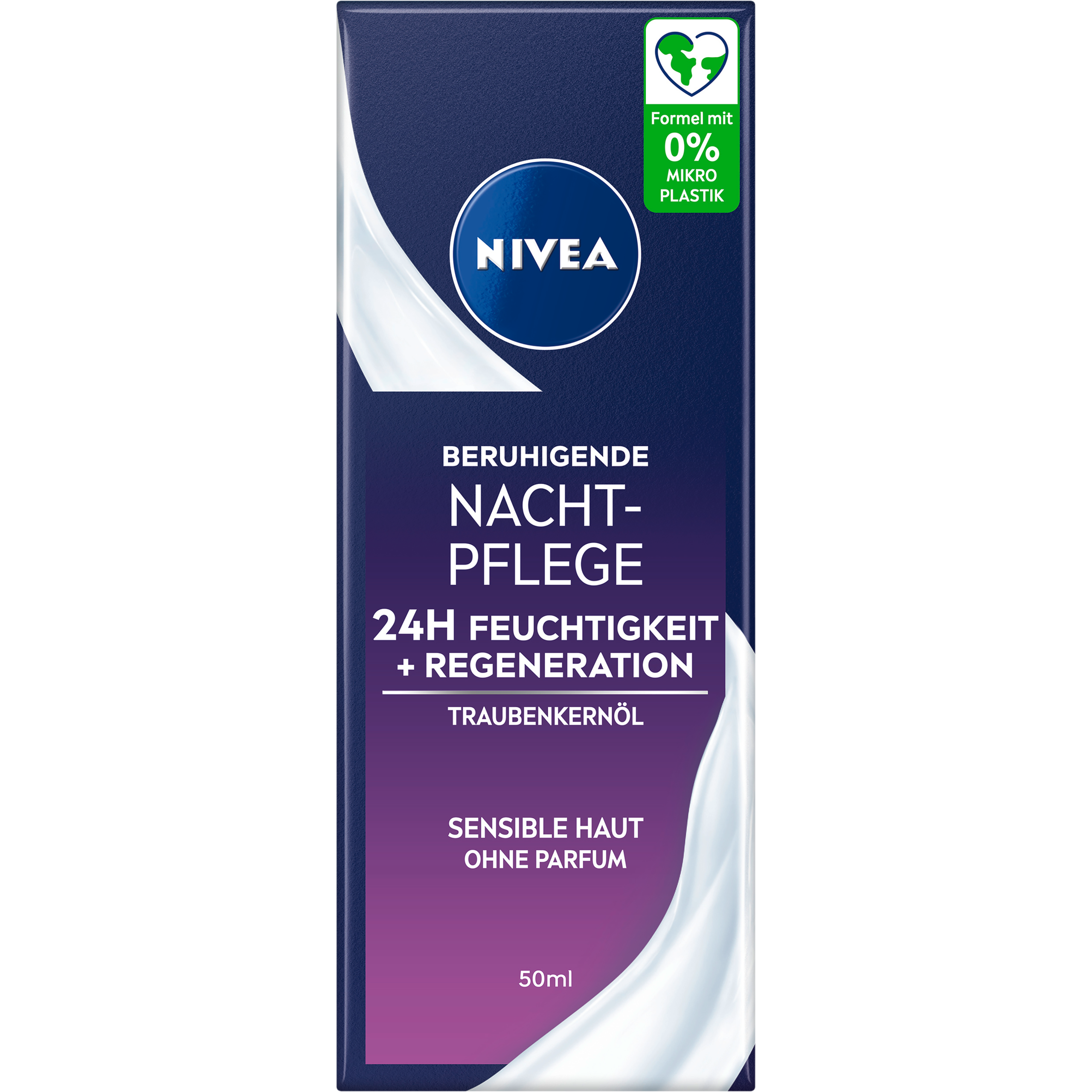 Nivea beruhigende Nachtpflege 24h Feuchtigkeit und Regeneration sensible Haut 50ml