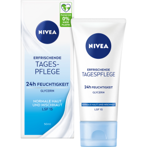 Nivea erfrischende Tagespflege 24h Feuchtigkeit normale Haut/Mischhaut LSF15 50ml
