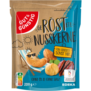 GUT&GÜNSTIG Nusskerne geröstet ohne Öl und ohne Salz 200g