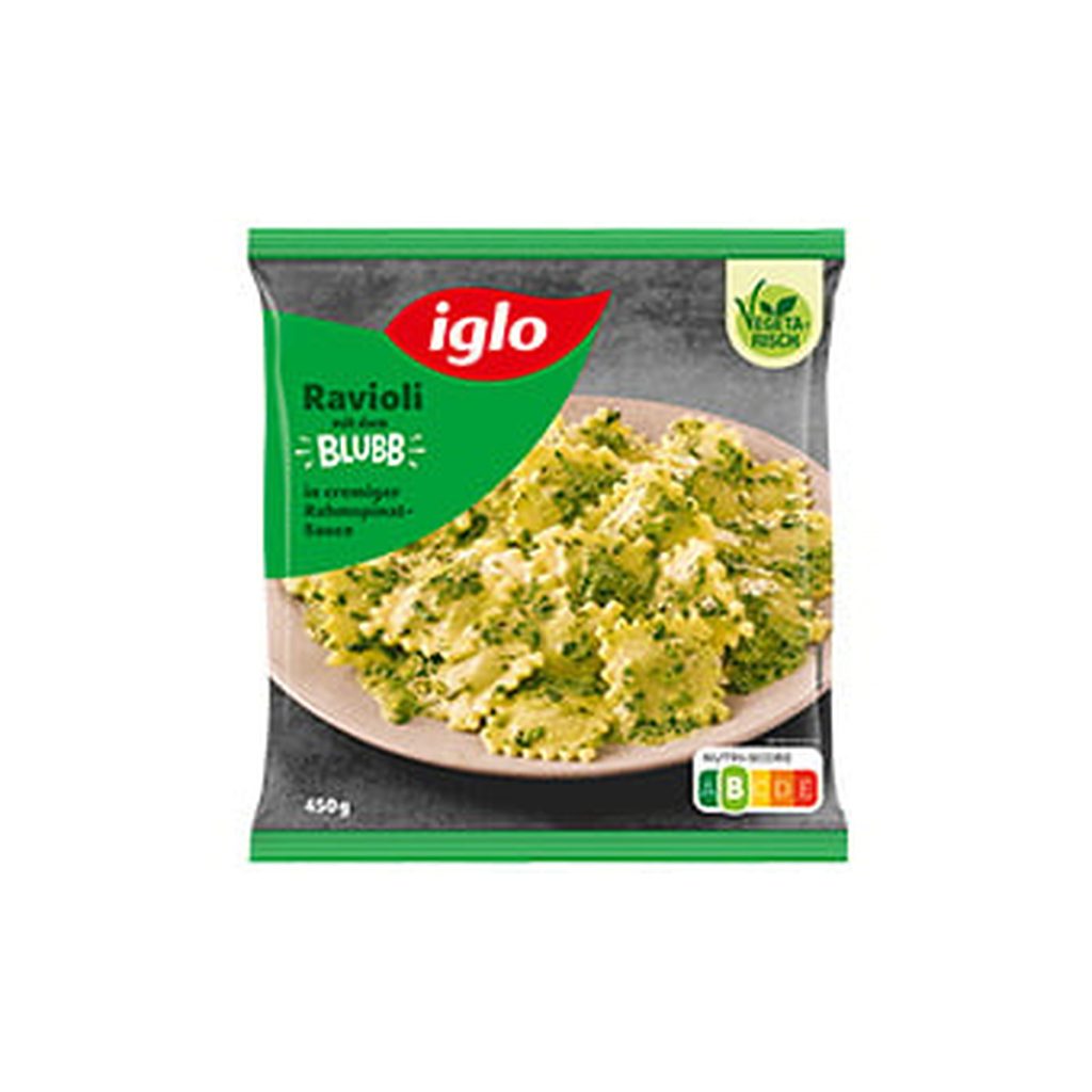 Iglo Ravioli mit dem Blubb 450g