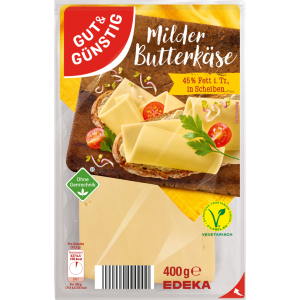 GUT&GÜNSTIG Butterkäse 45% 400g VLOG