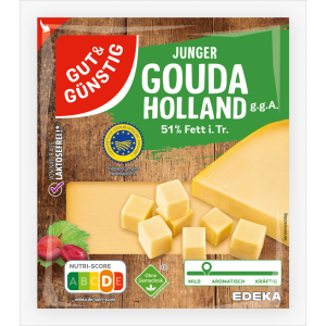 GUT&GÜNSTIG Gouda jung Stück 51% g.g.A.450g VLOG