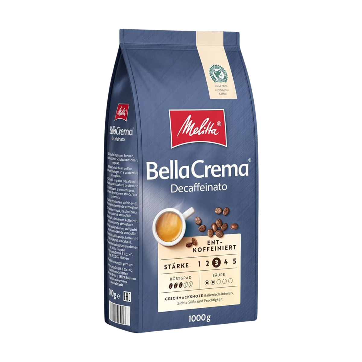 Melitta Bellacrema decaffeinated 1kg