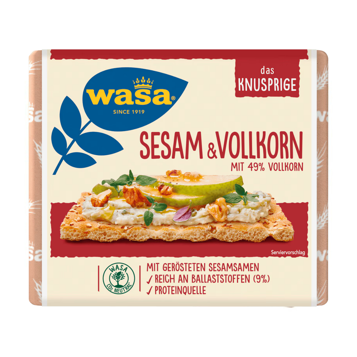 Wasa Кунжут & цельнозерновой 200g