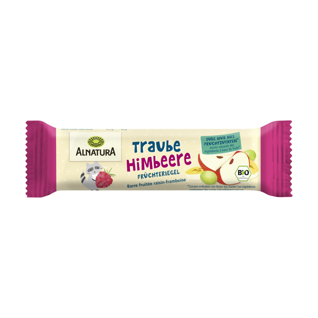 Bio Alnatura Früchteriegel Traube-Himbeere ab 3 Jahren 23g