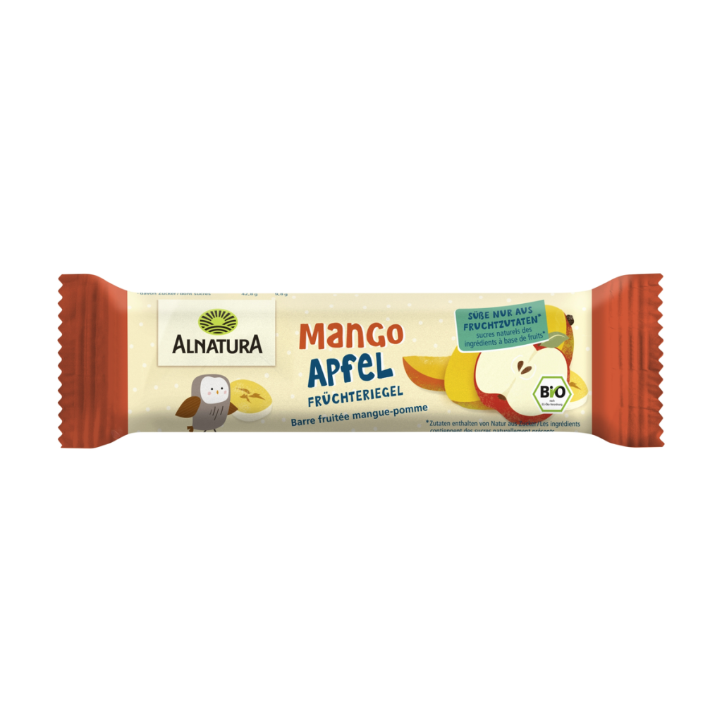 Bio Alnatura Früchteriegel Mango-Apfel ab 3 Jahren 23g