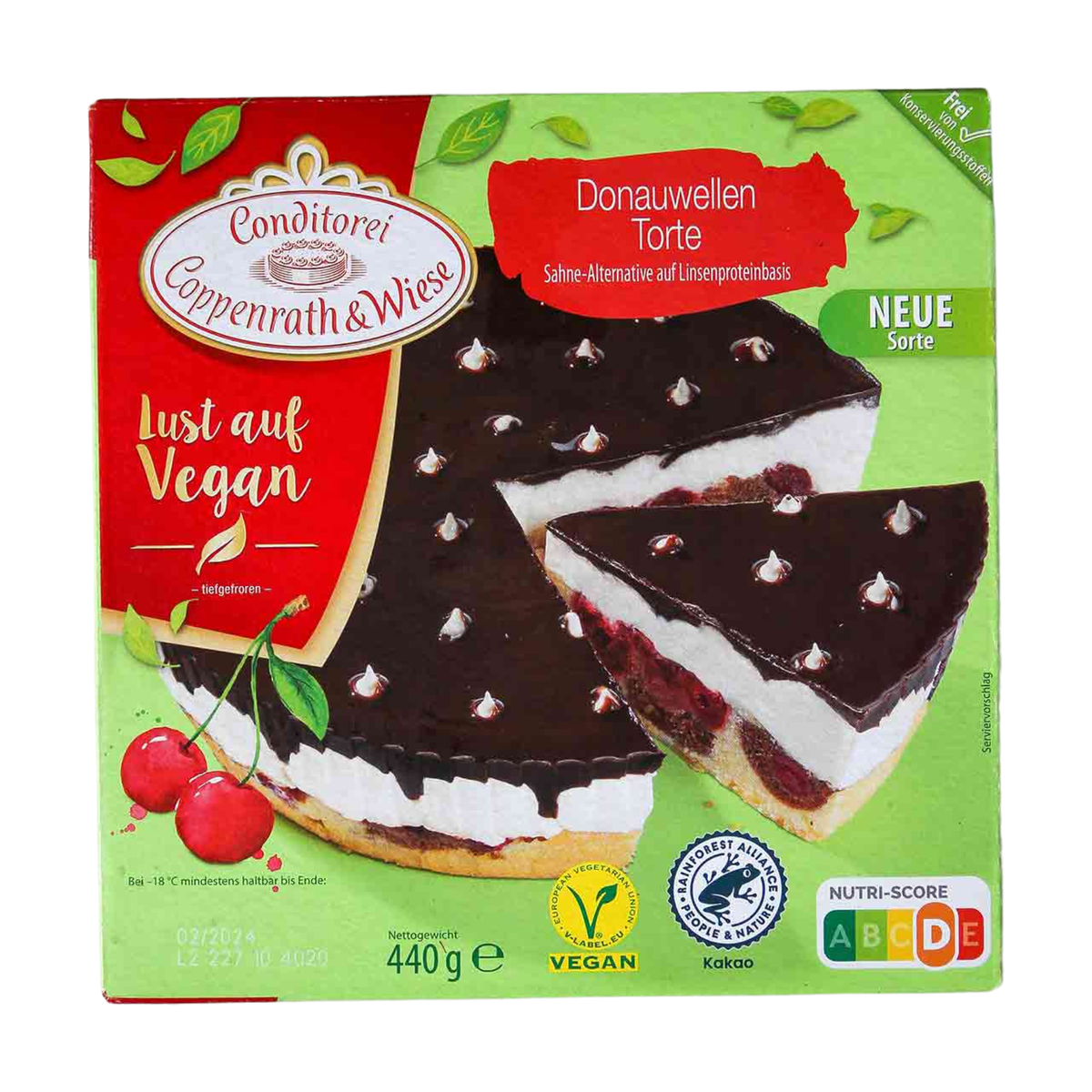 Coppenrath&Wiese Lust auf Vegan Donauwellen-Torte 440g