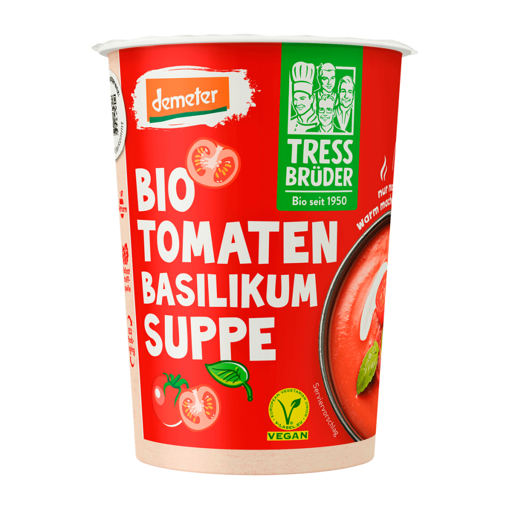 Demeter Tress Brüder Tomaten Basilikum Suppe 450ml