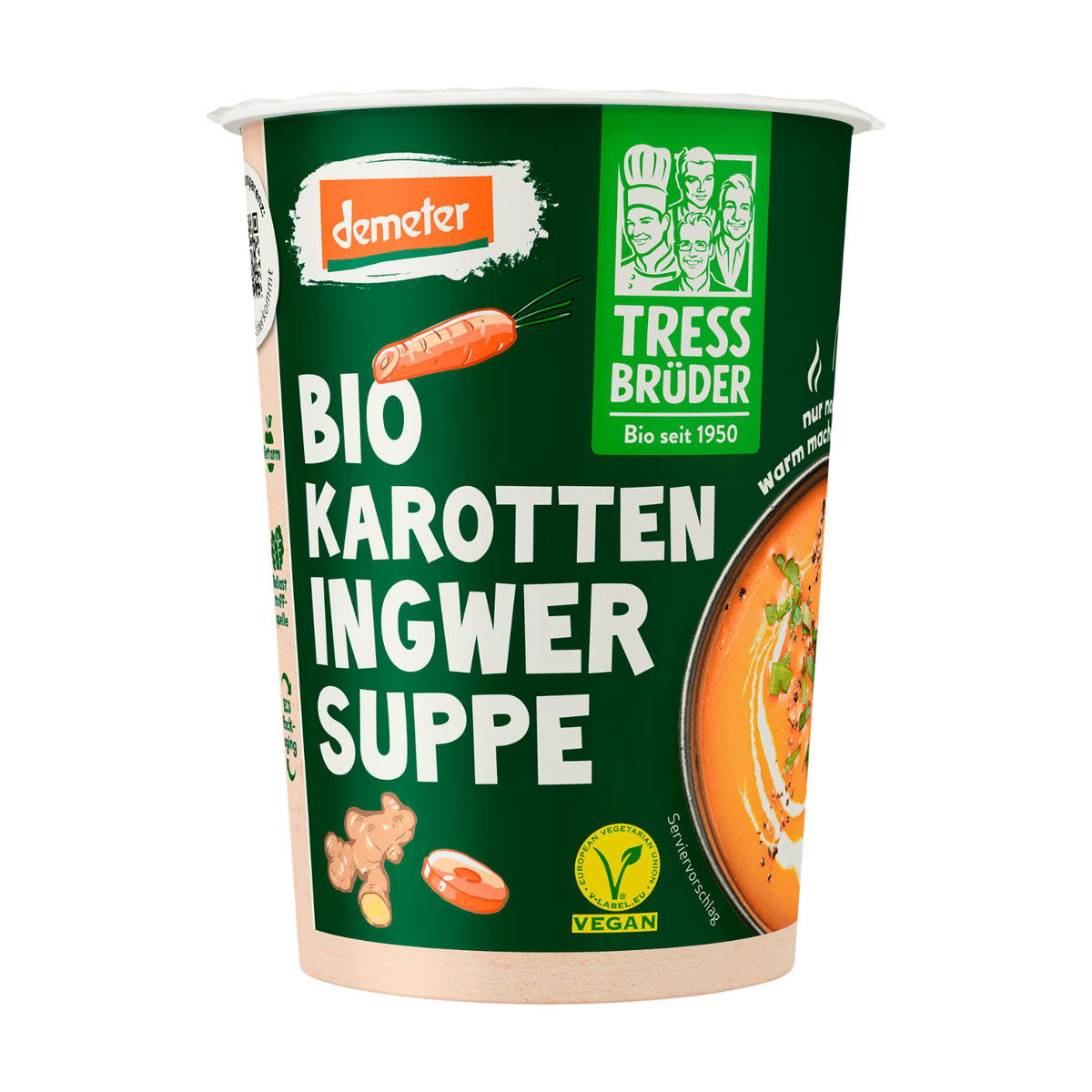 Demeter Tress Brüder Karotten Ingwer Suppe 450ml