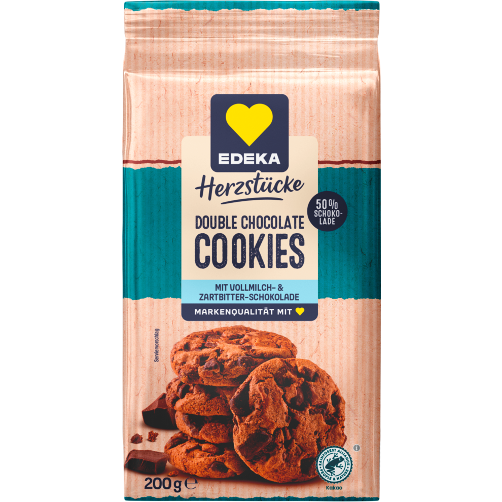 EDEKA Herzstücke печенье двойной шоколад 200g