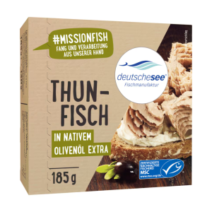 MSC Deutsche See Thunfischstücke in Sonnenblumenöl 185g