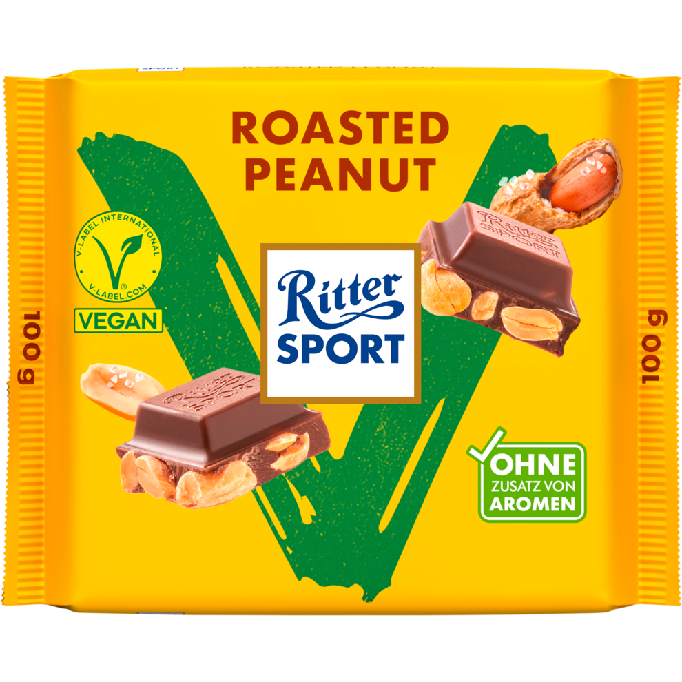 Ritter Sport Roasted Peanut Tafel vegan 100g