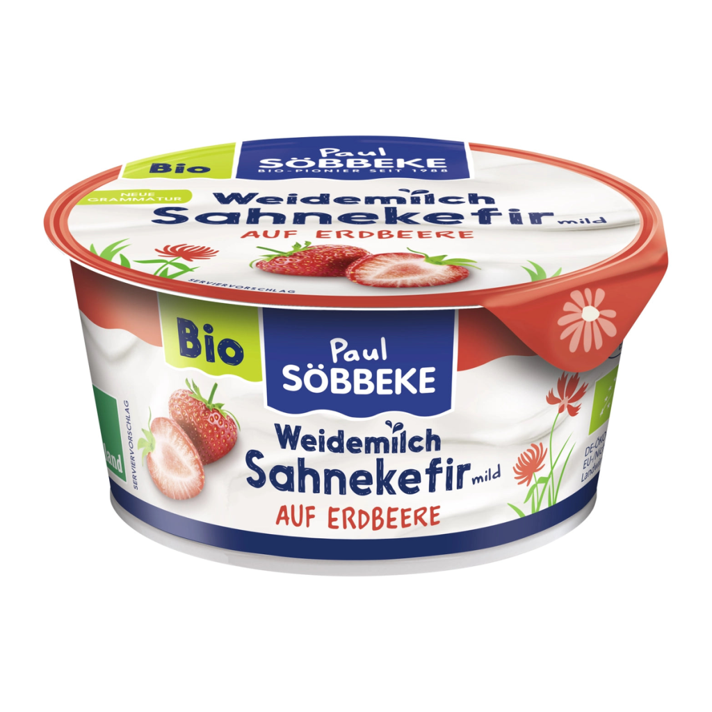 Bio Söbbeke Sahnekefir mild Erdbeere 10% 150g
