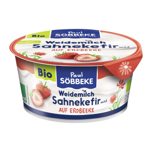 Bio Söbbeke Sahnekefir mild Erdbeere 10% 150g