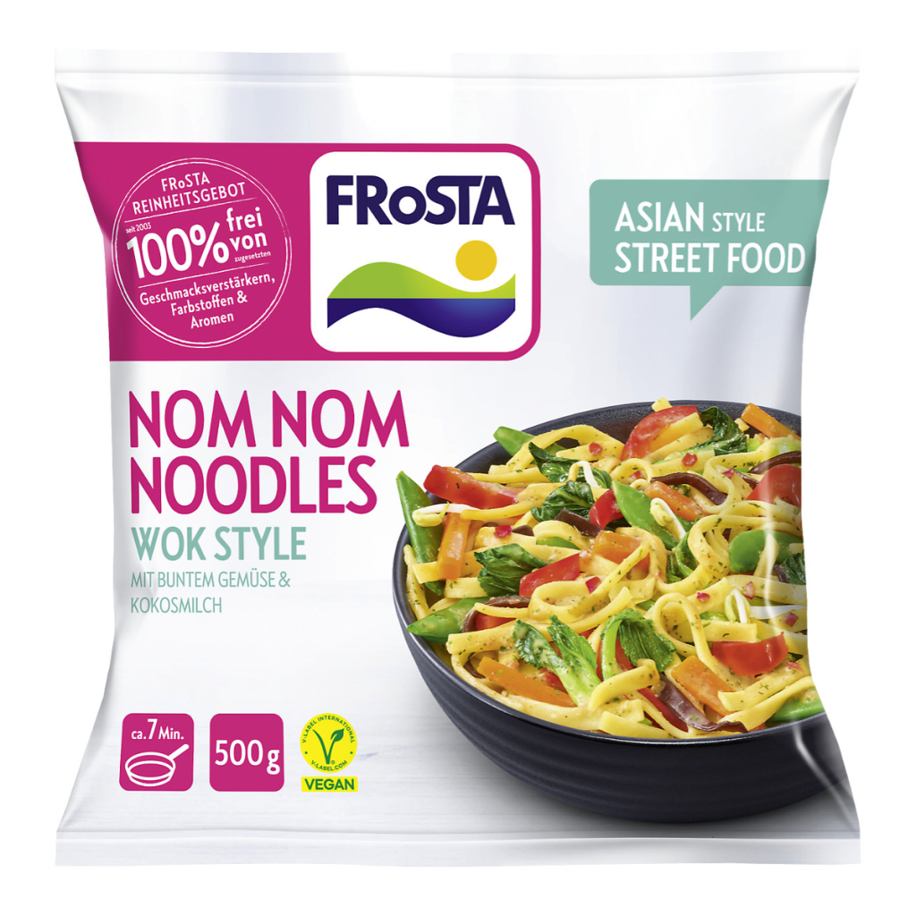 Frosta Nom Nom Noodles Wok Style 500g