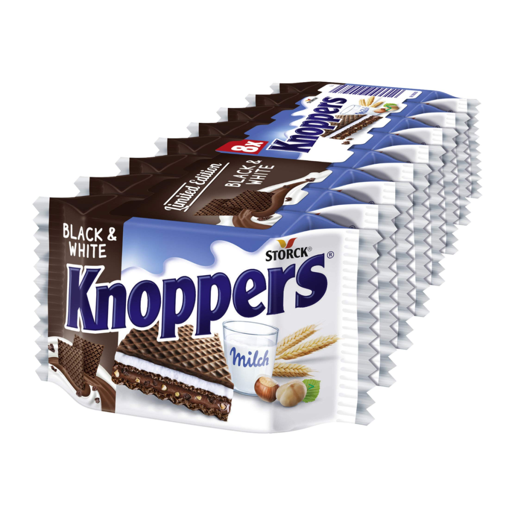 Knoppers Black&White 8ST 200g