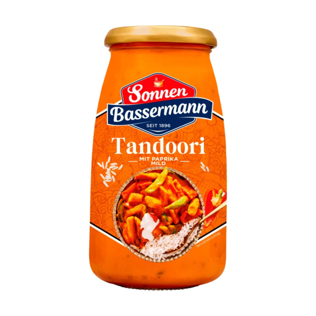 Sonnen Bassermann Fertigsauce Tandoori mit Paprika mild 520g