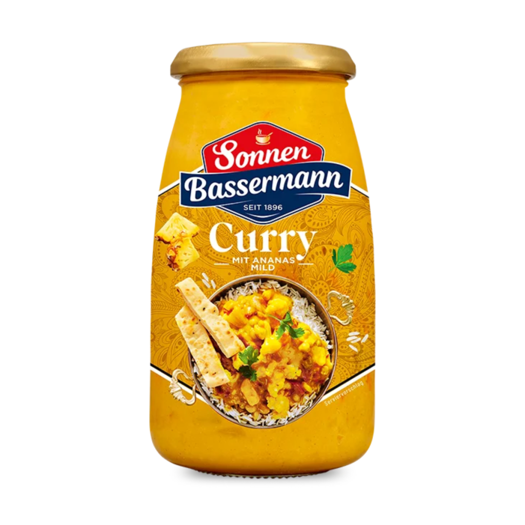 Sonnen Bassermann Fertigsauce Curry mit Ananas mild 520g