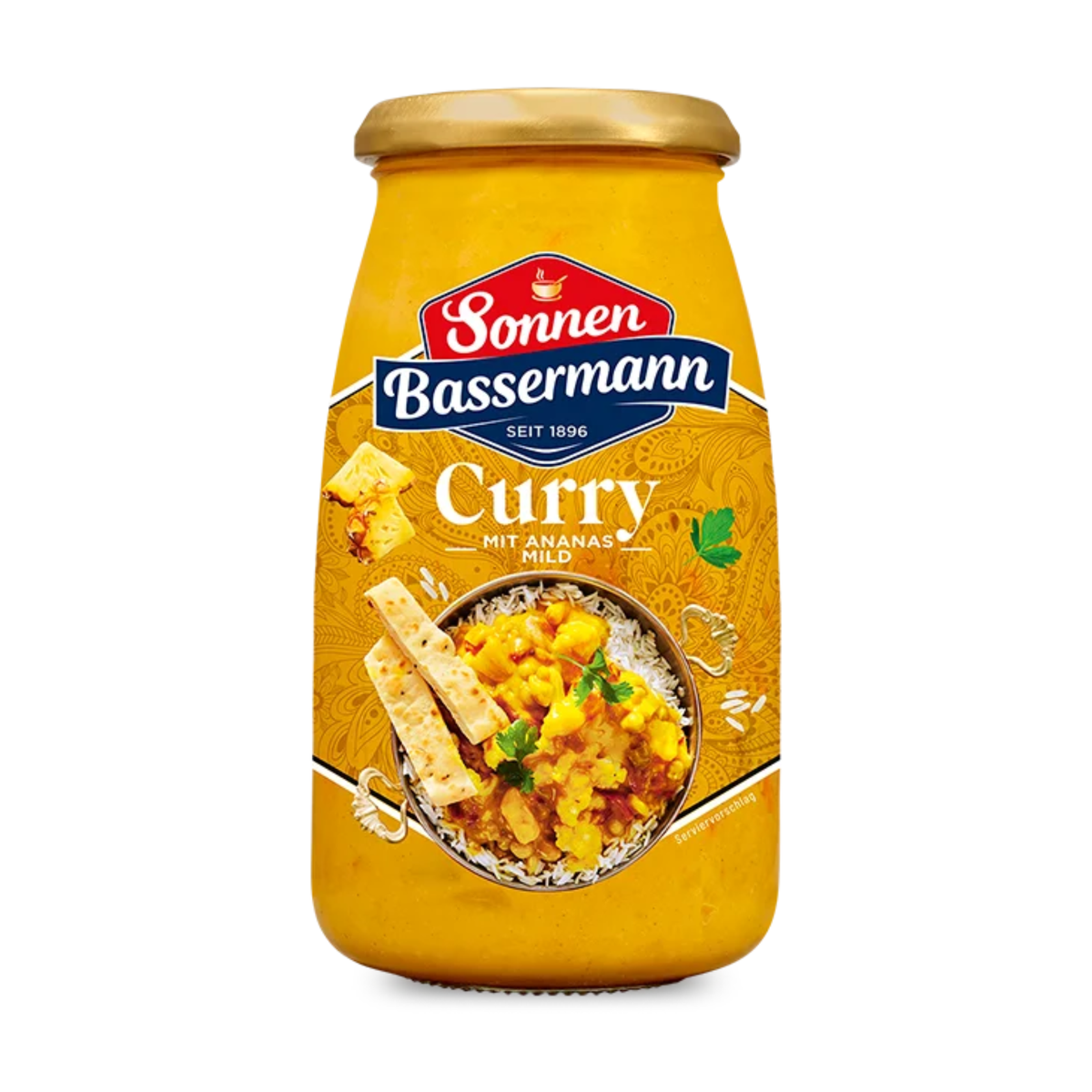 Sonnen Bassermann Fertigsauce Curry mit Ananas mild 520g