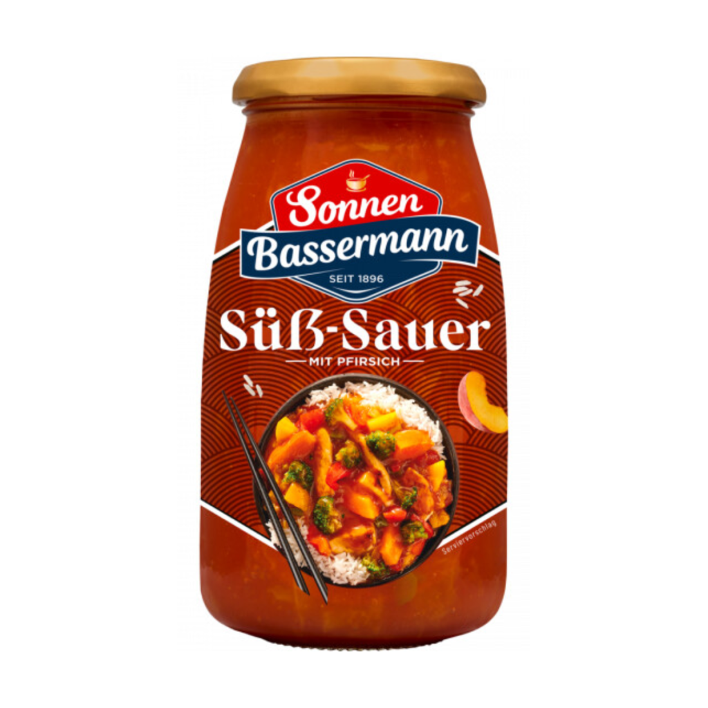 Sonnen Bassermann Fertigsauce süß-sauer mit Pfirsich 525g